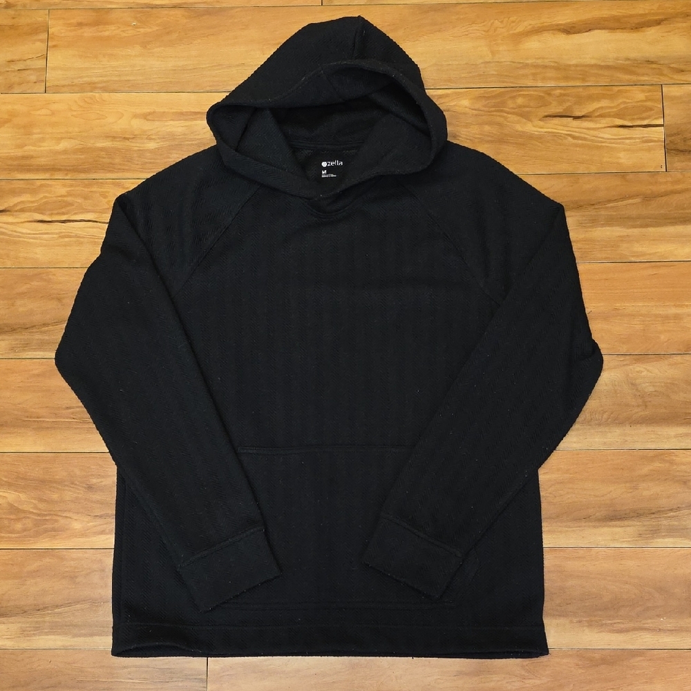 Zella Performance Comfort Fleece Black Hoodie Mens Size Med